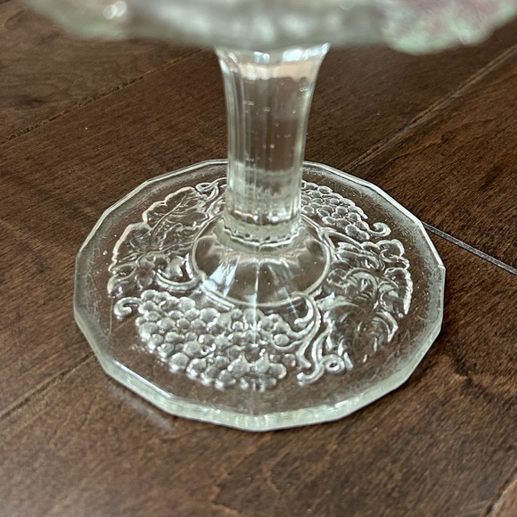 Vintage Indiana Glass Darling Grape Pedestal Compote (Reproduction) - Picture 13 of 15